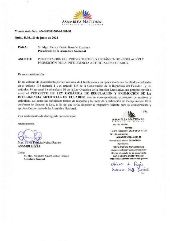 Proyecto de ley IA - As. Nuñez 2024
